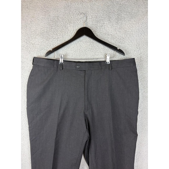 Joseph & Feiss Other - Joseph & Feiss Dress Pants Mens 48x24 Gray Wool Flat Front Classic Fit Office